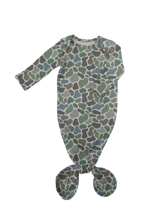 Pebble Camo - Knotted Gown