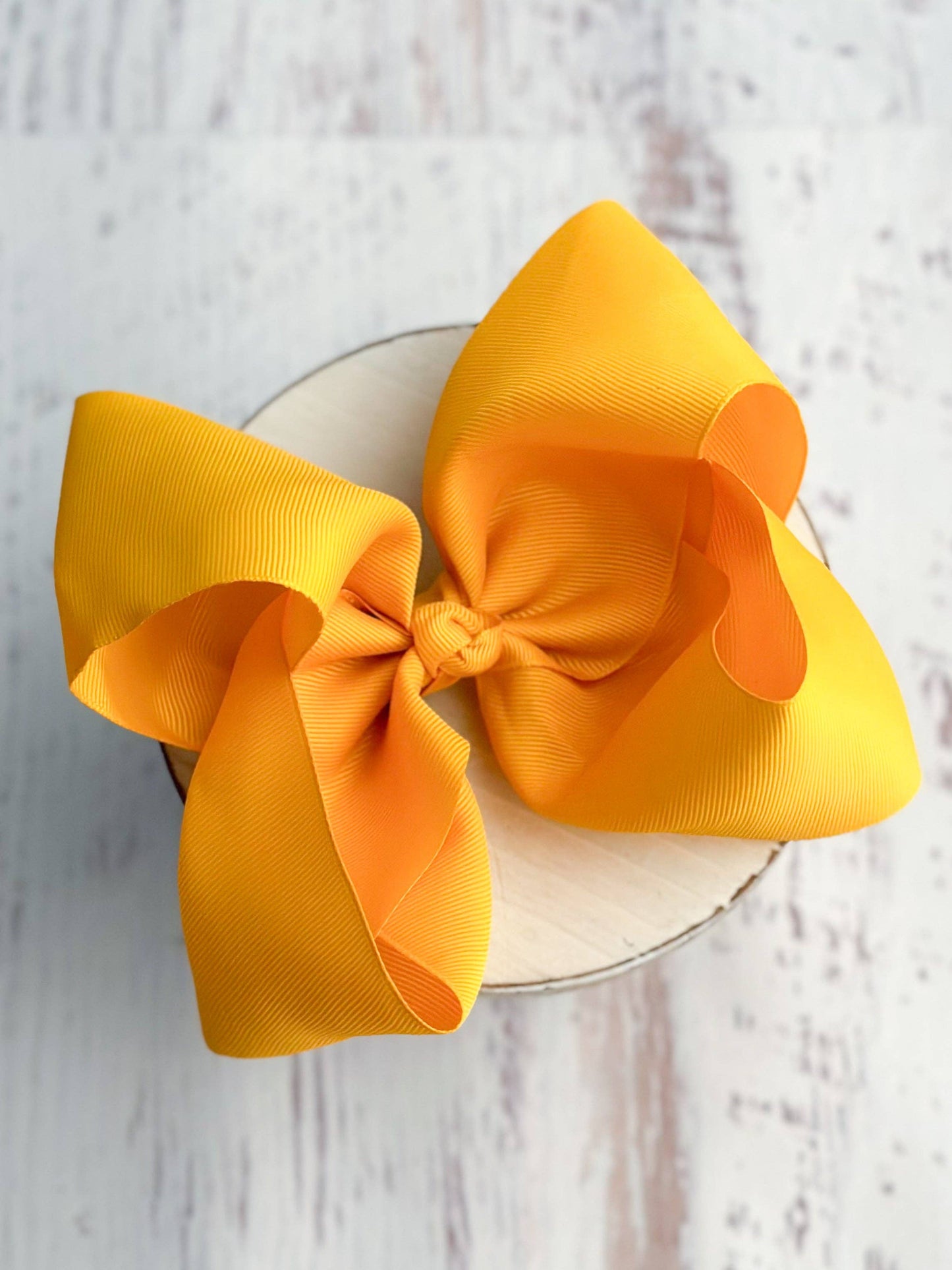 Texas Size Grosgrain Hair Bow - Alligator Clip - 6.5"