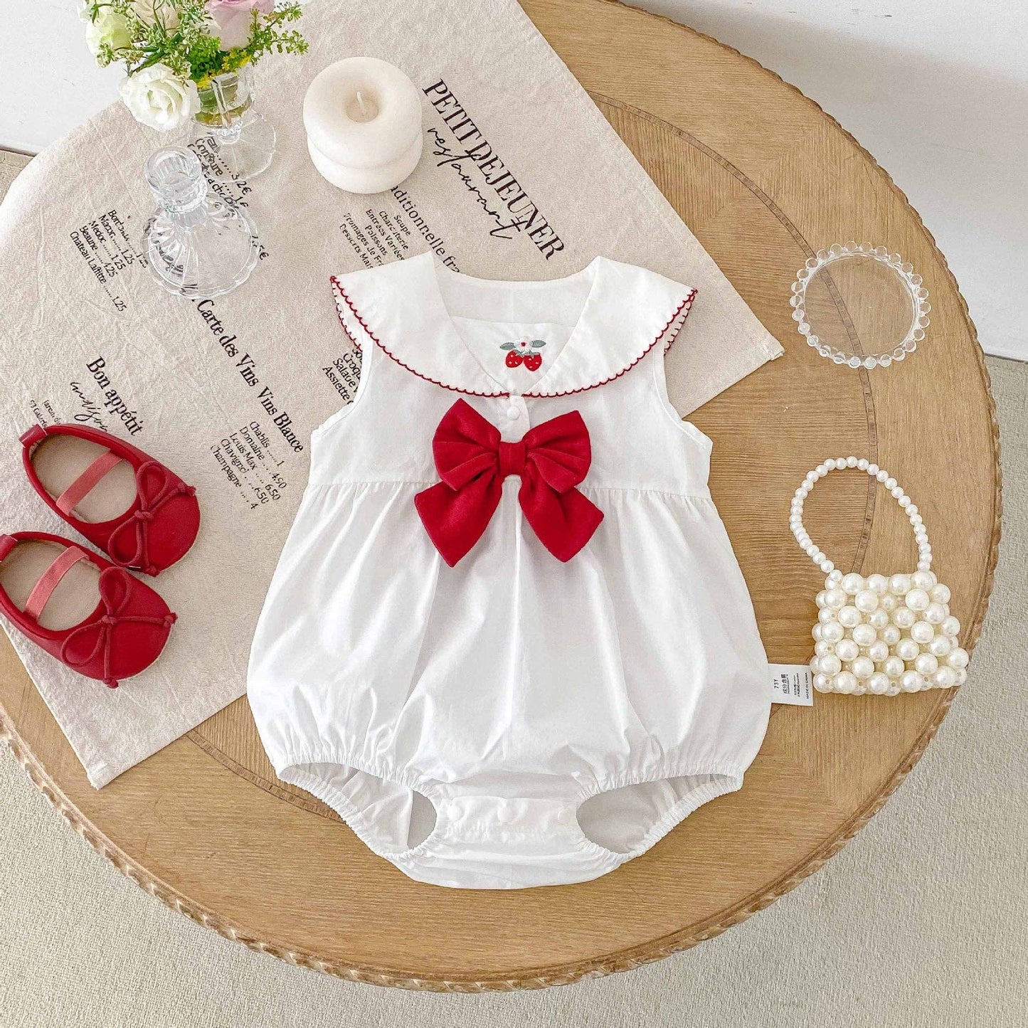 Strawberry Pattern Onesie