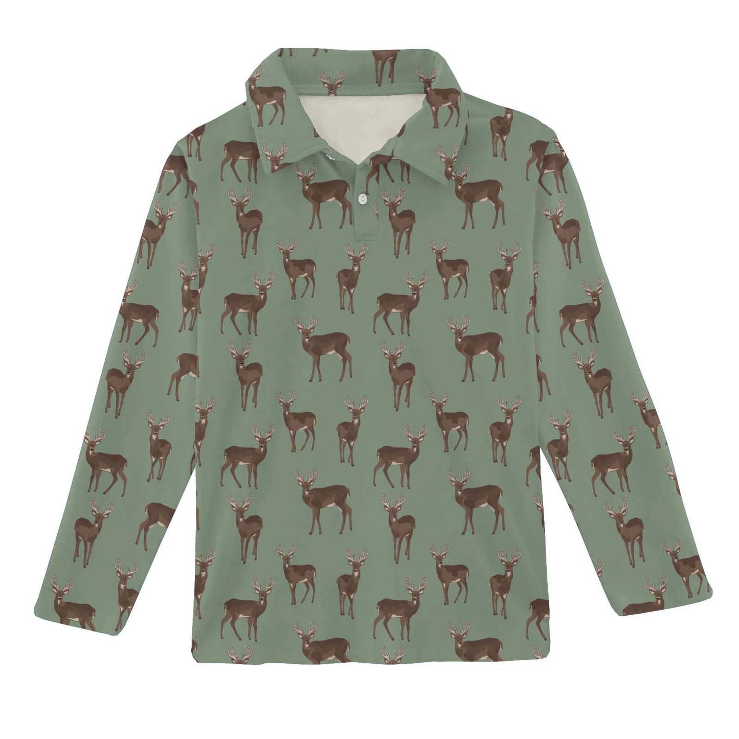 Deer - LS Polo Shirt