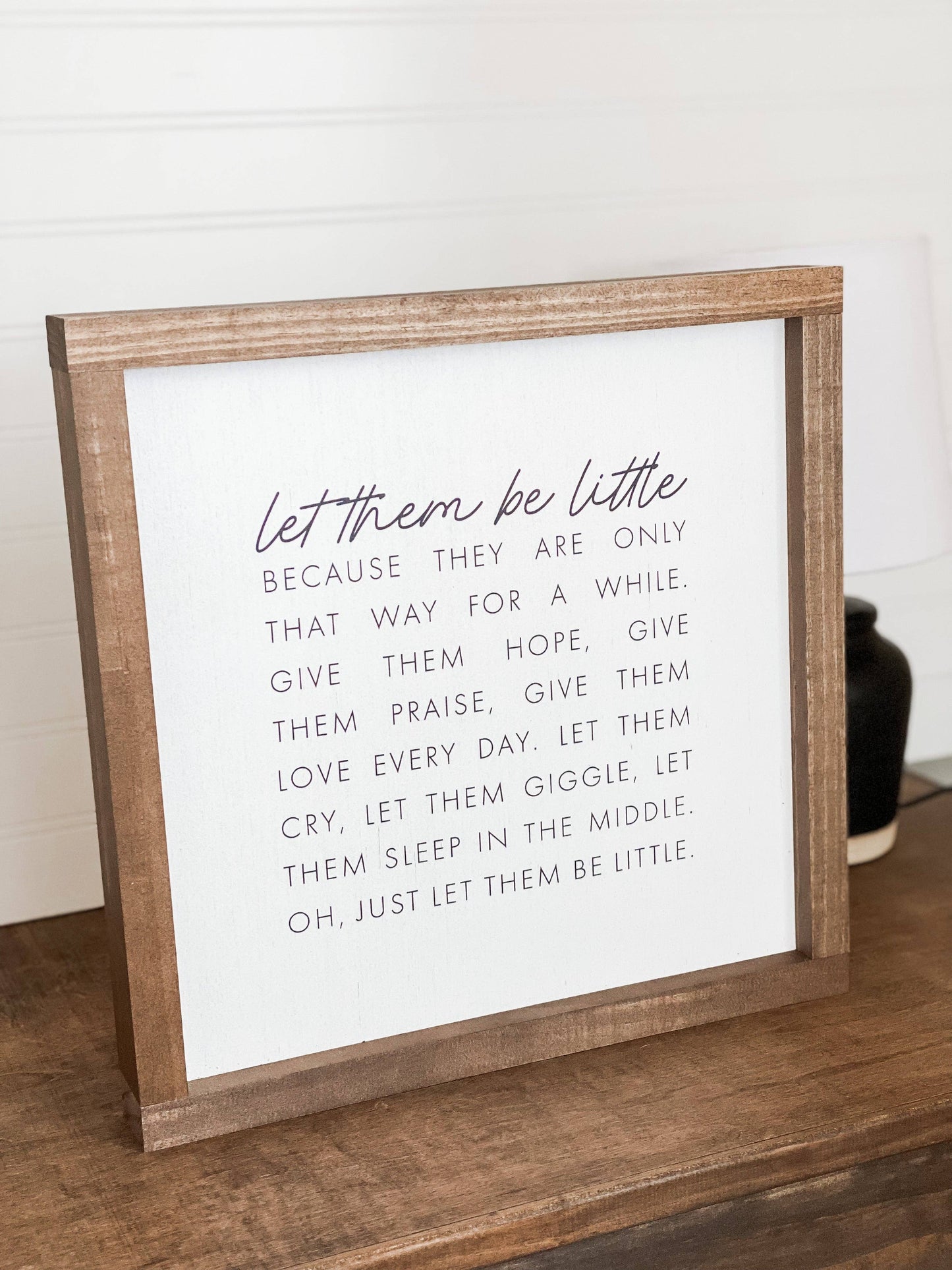 Let Them Be Little | Wall Art
