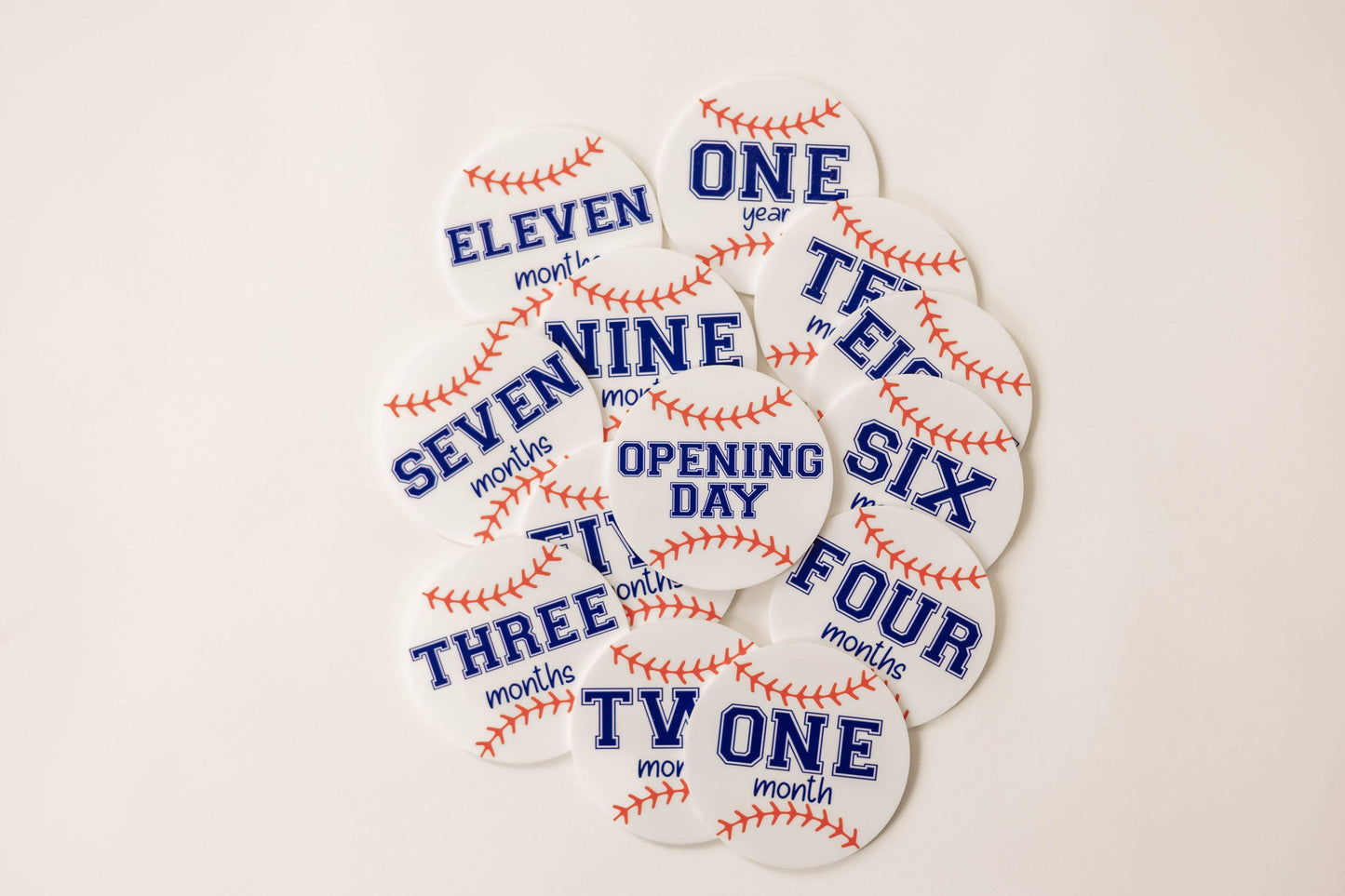 Acrylic Baseball Monthly Milestone