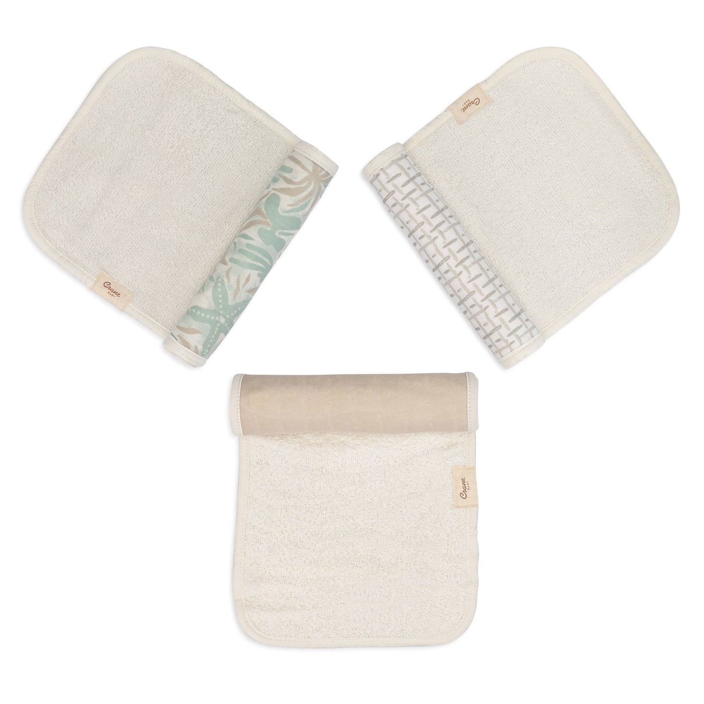 Cove 3-pc. Baby Burp Cloth Set (Beach Life)