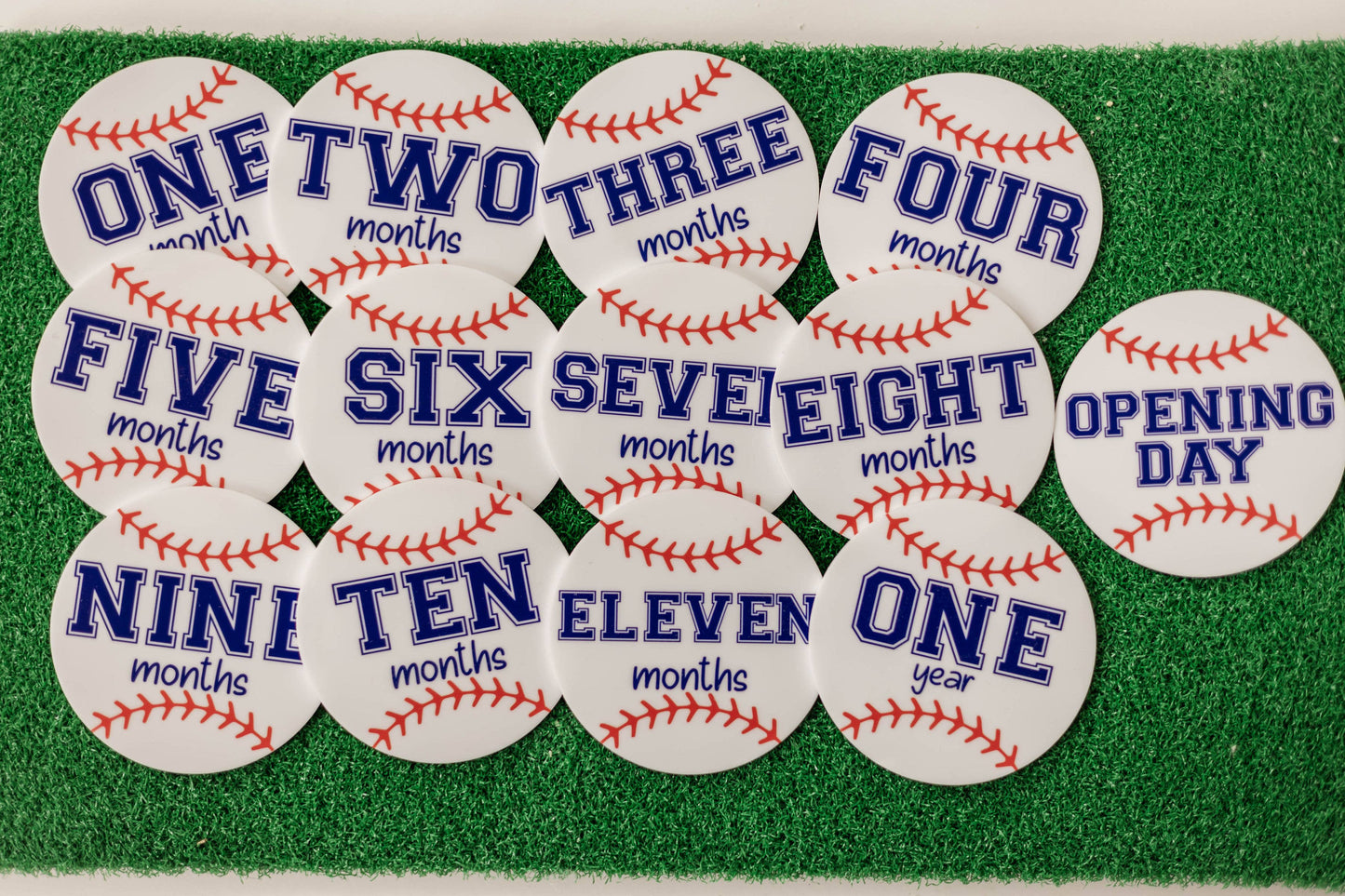 Acrylic Baseball Monthly Milestone