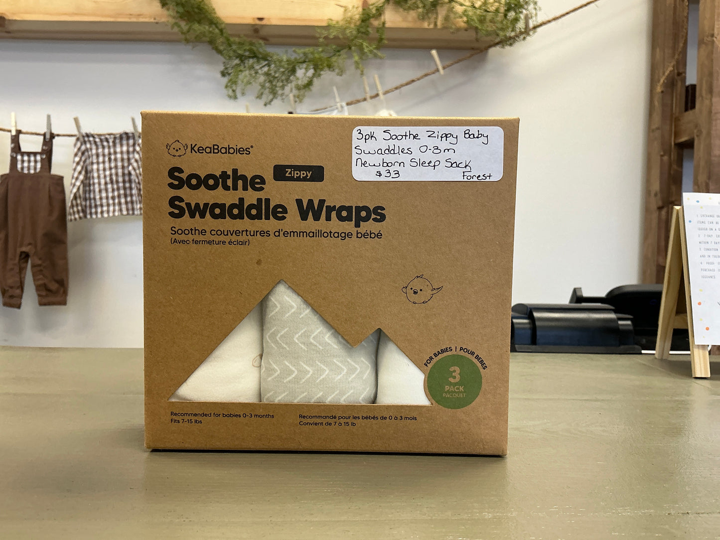 3pk Soothe Zippy Baby Swaddles 0-3 Months,Newborn Sleep Sack