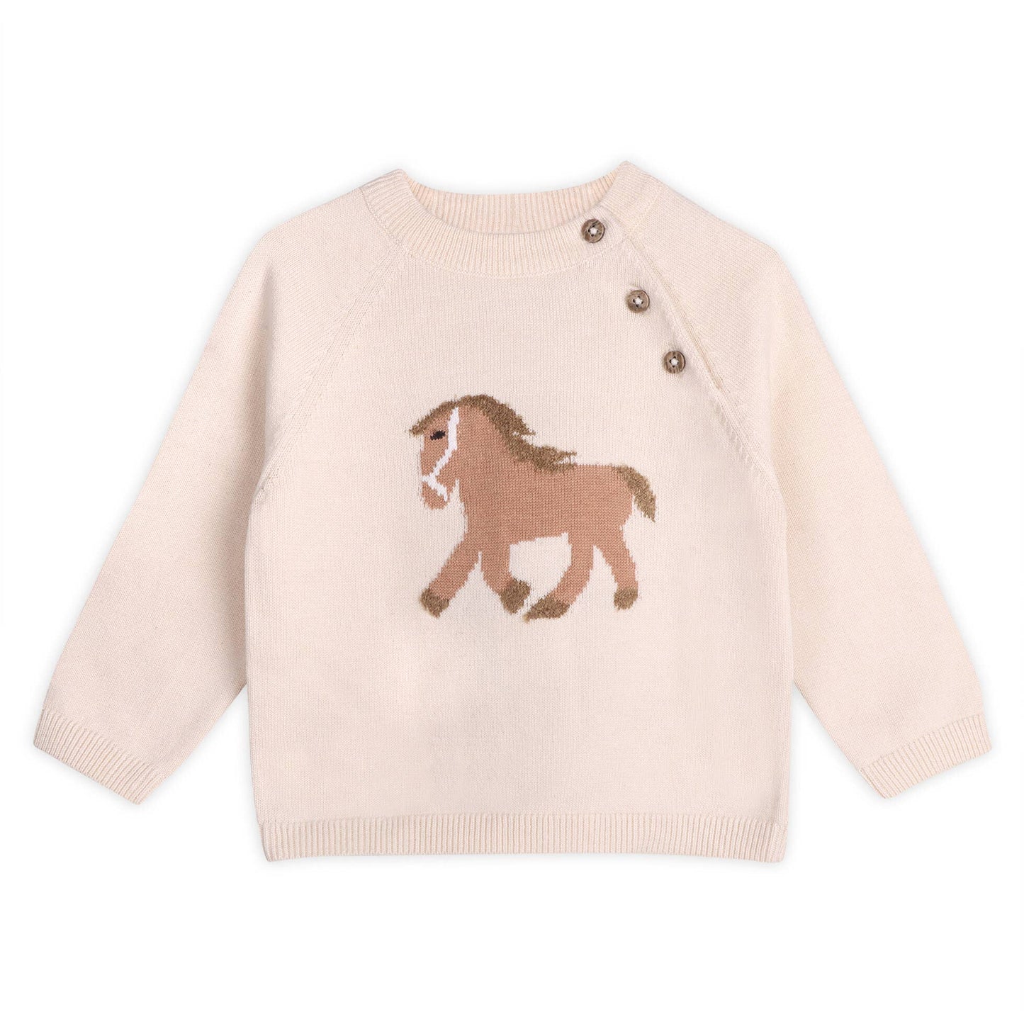 Horse Jacquard Sweater Pullover