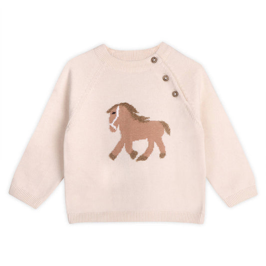Horse Jacquard Sweater Pullover