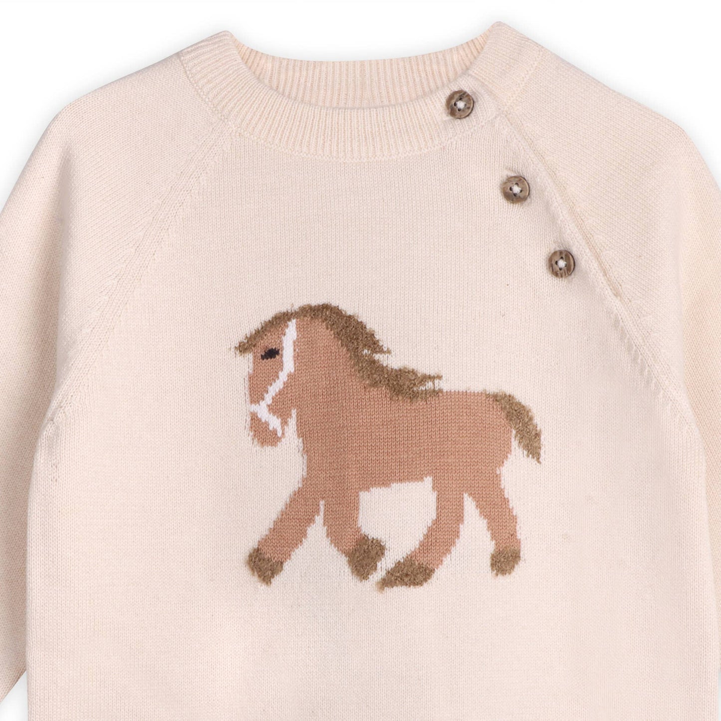 Horse Jacquard Sweater Pullover
