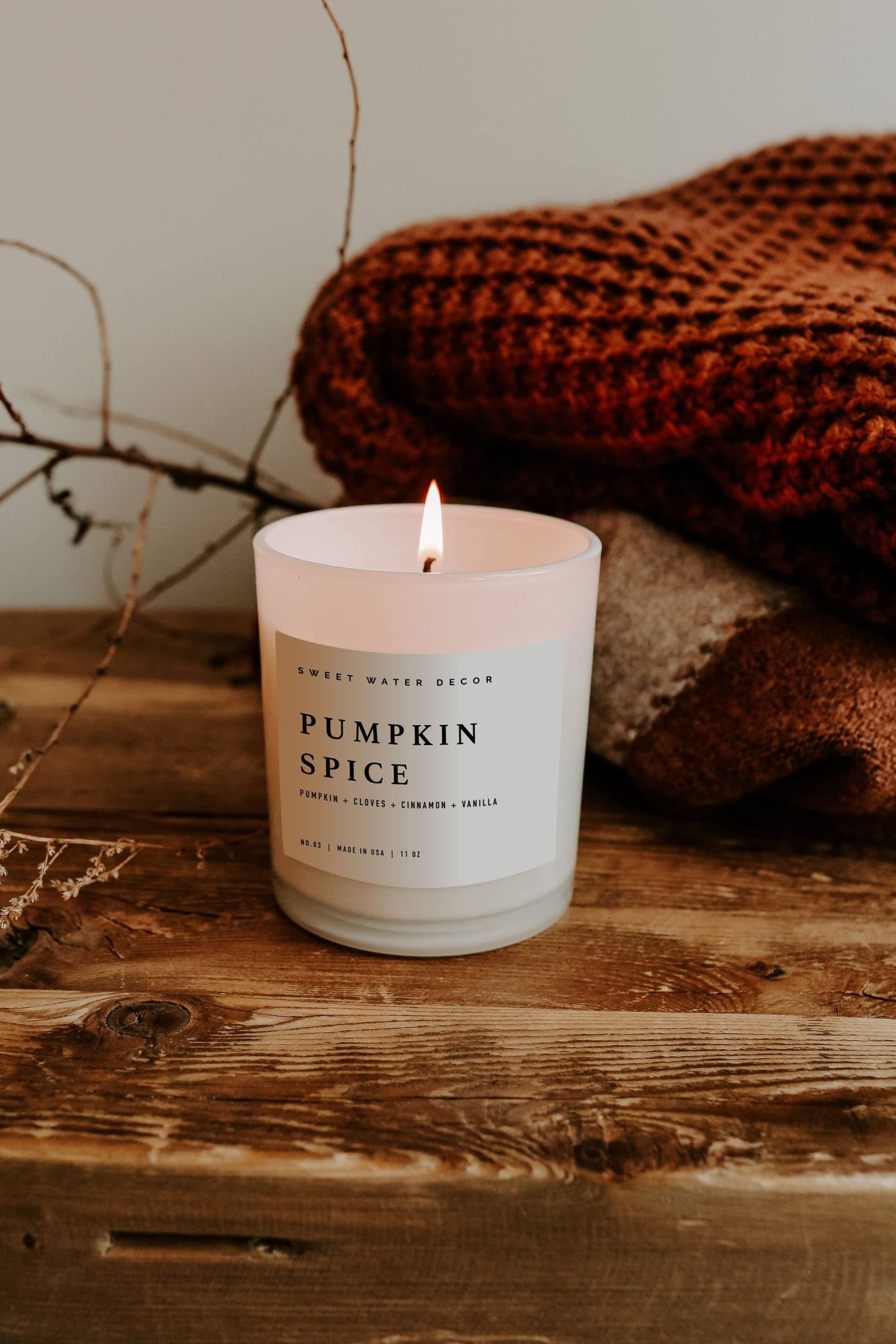 Pumpkin Spice 11 oz Soy Candle - Fall Decor & Gifts