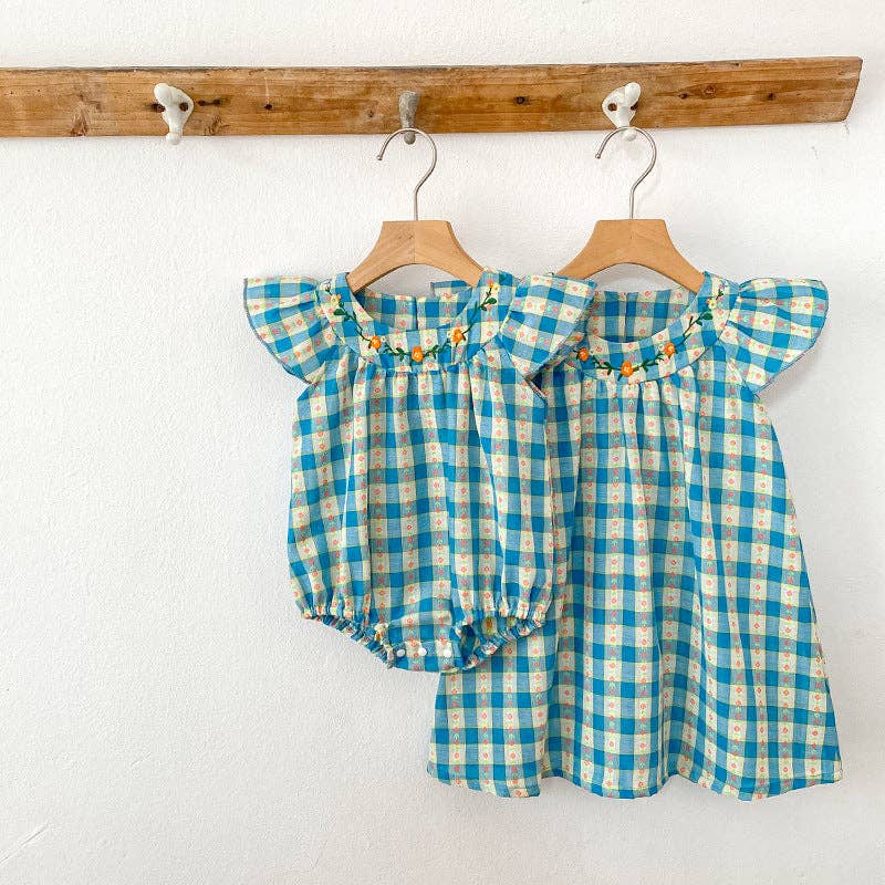 French Plaid Flowers