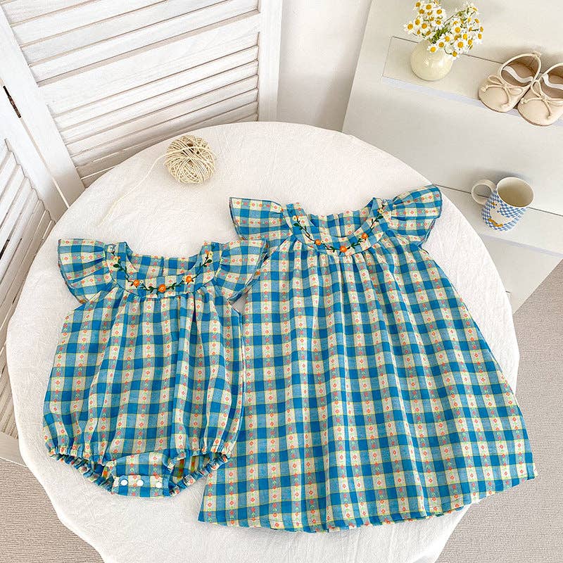 French Plaid Flowers
