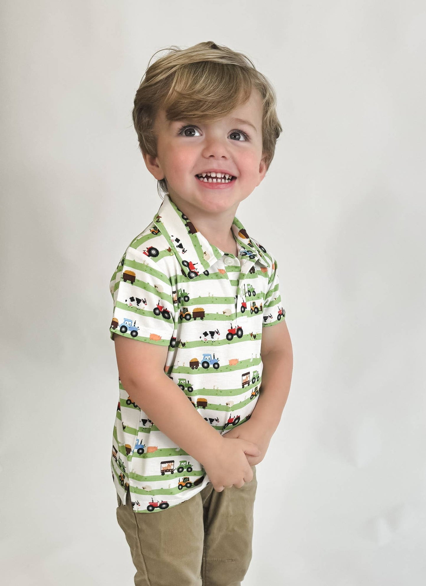 Farm Stripes SS Polo Shirt