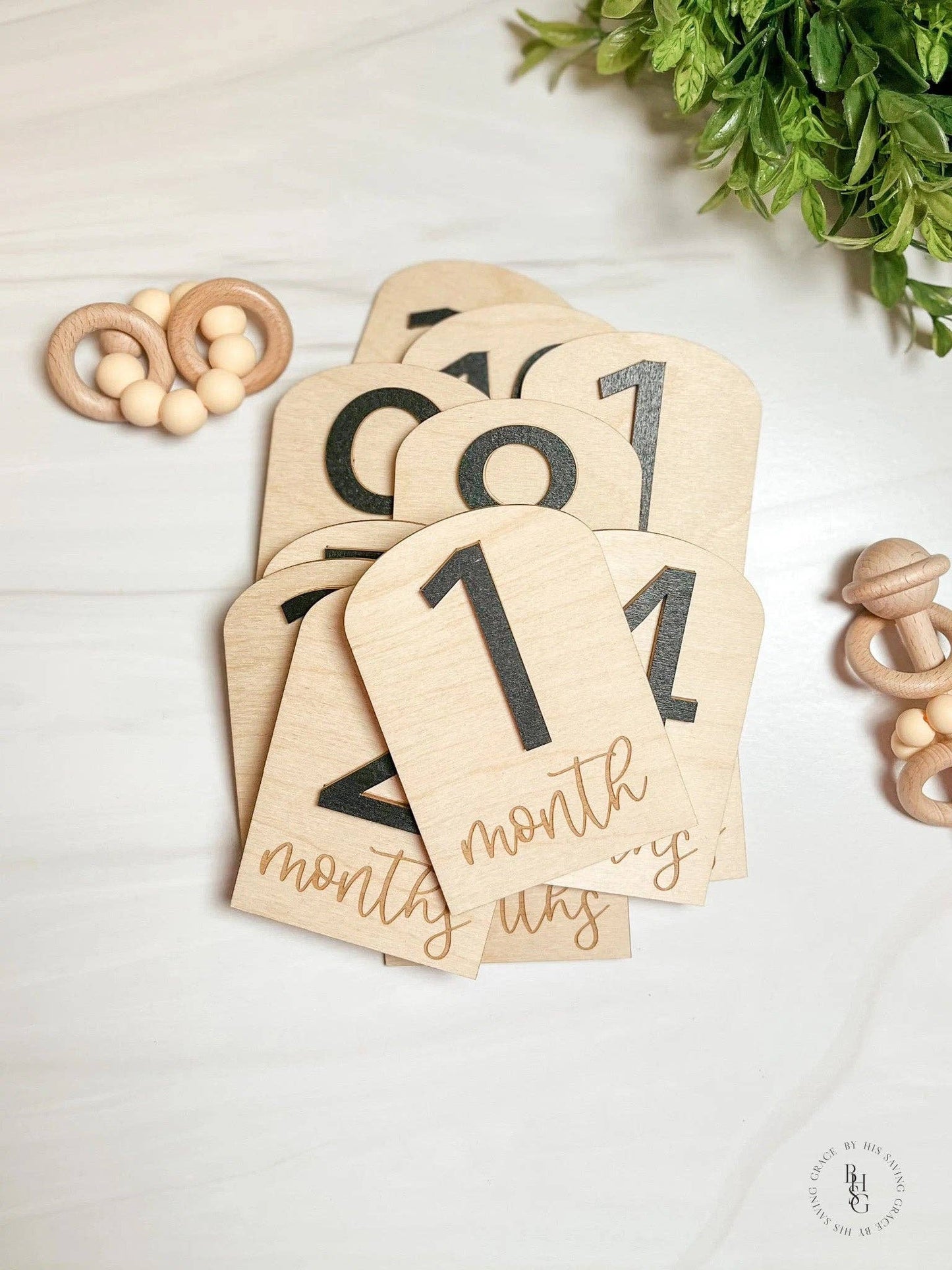 3D Arch Wooden Milestone