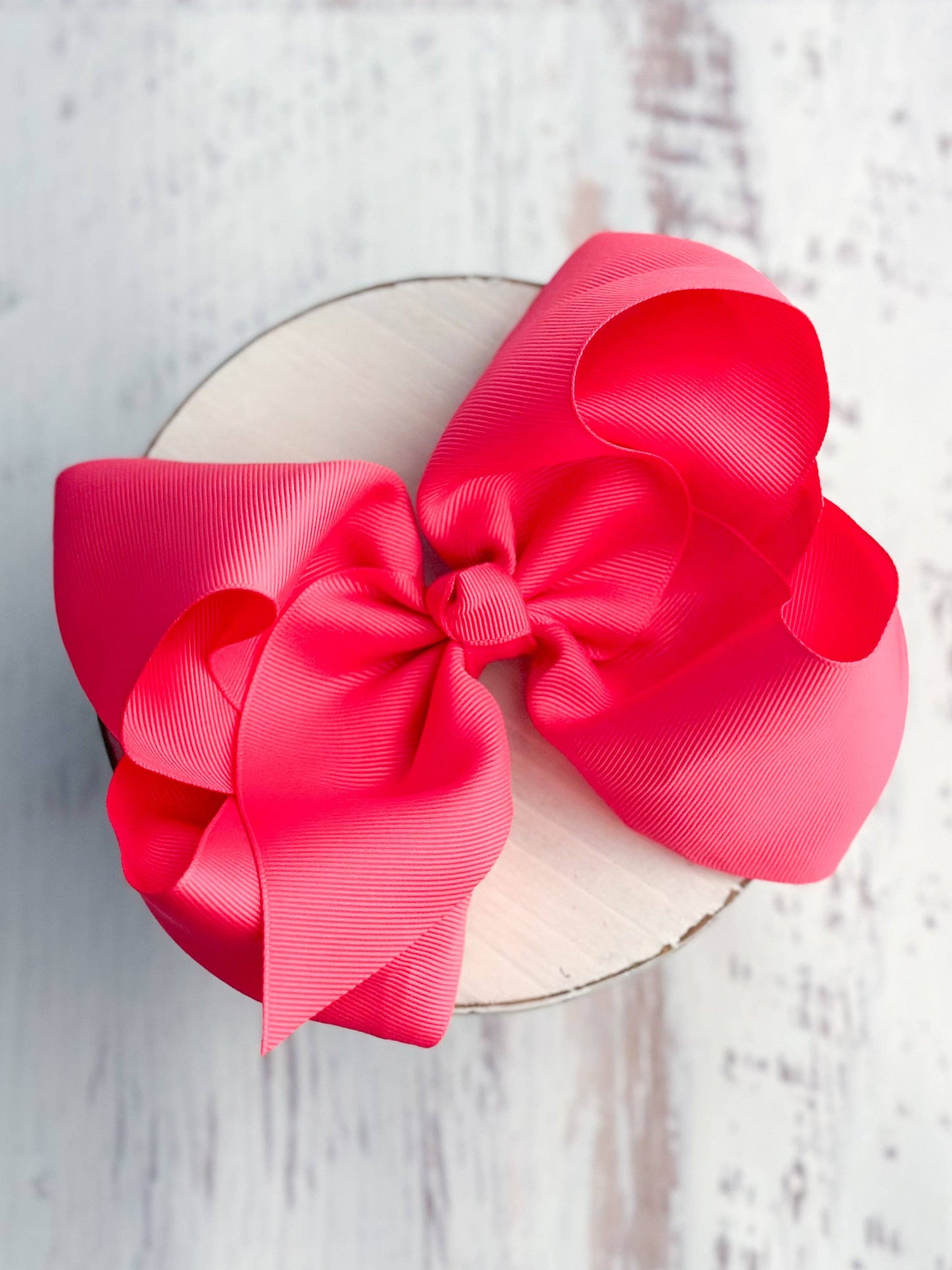 Texas Size Grosgrain Hair Bow - Alligator Clip - 6.5"