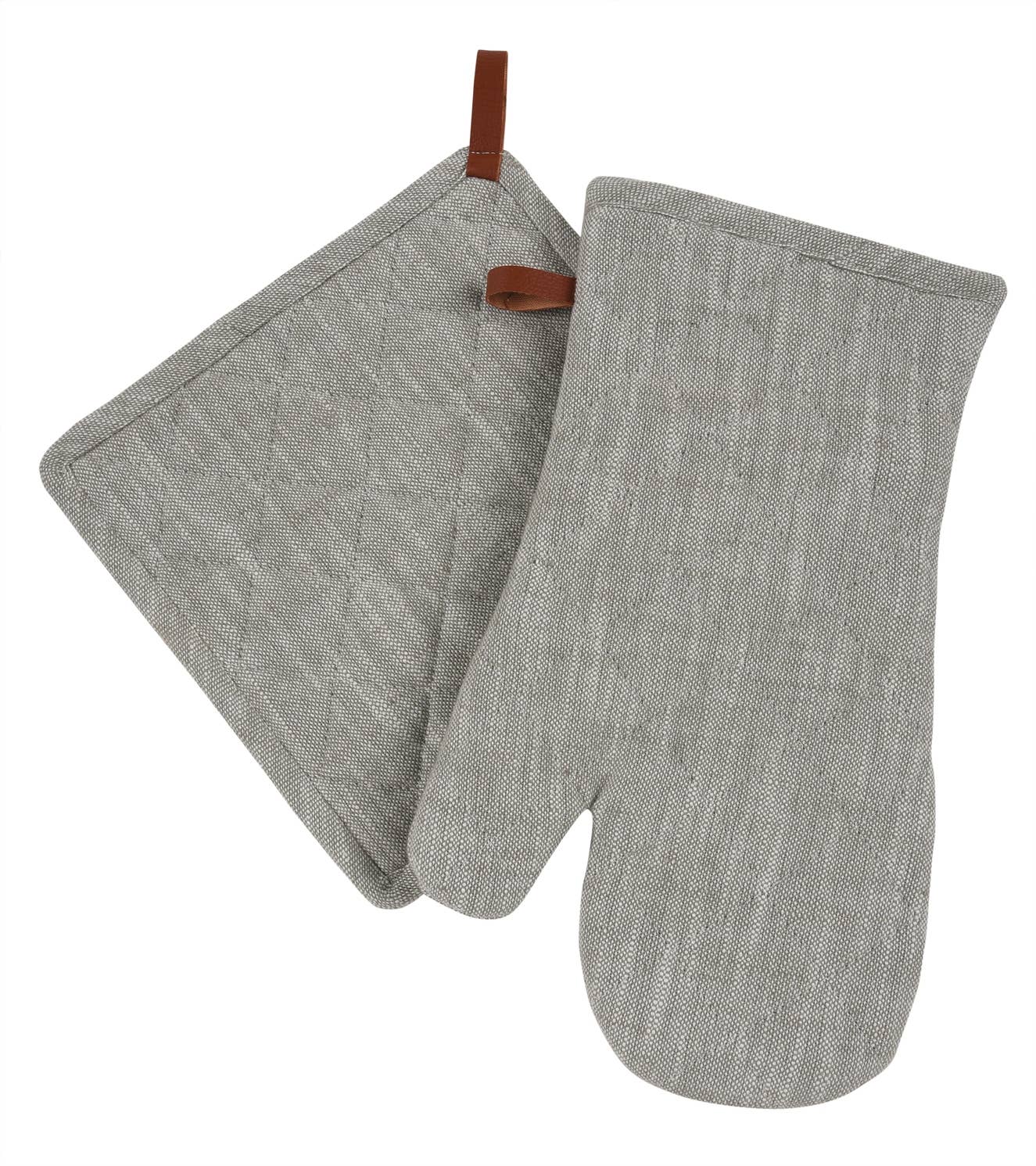 Chambray Oven Mitt & Pot Holder Set