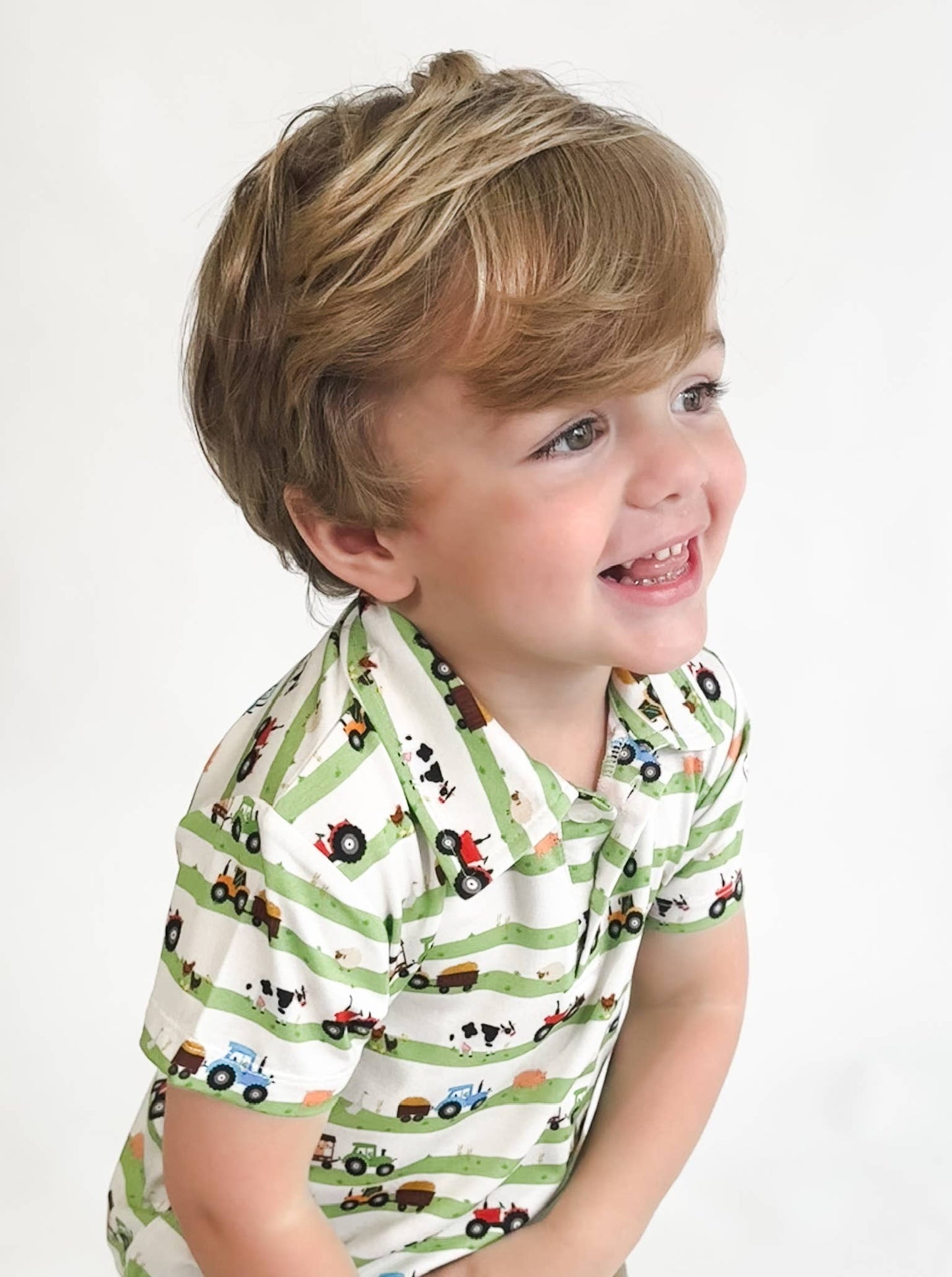 Farm Stripes SS Polo Shirt