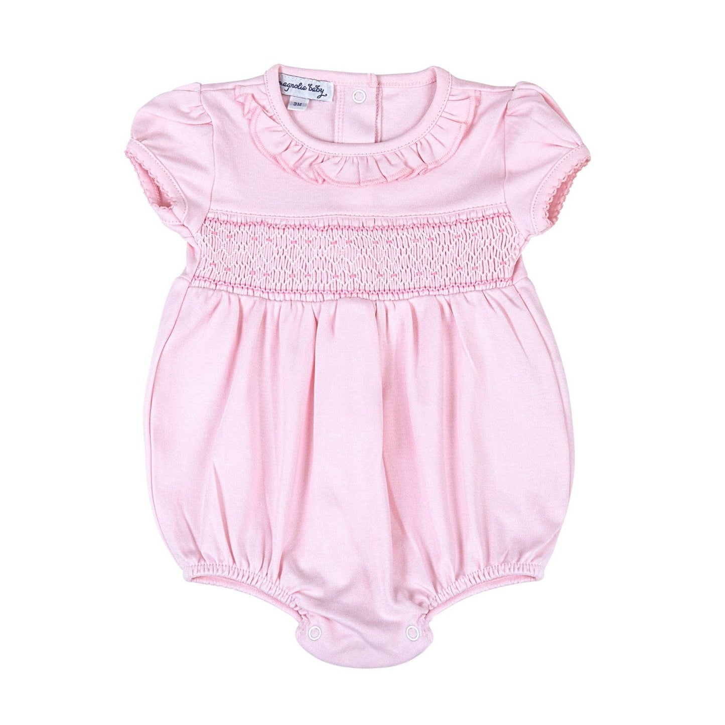 Pink Smocked Bubble