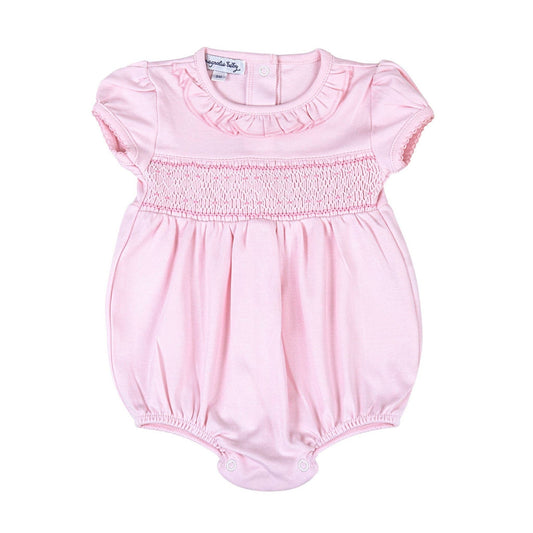Pink Smocked Bubble