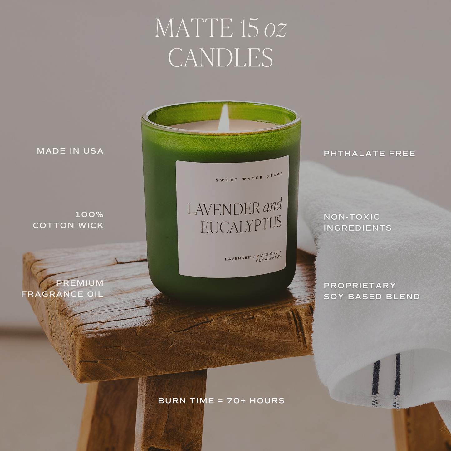 *NEW* Farmer's Market 15 oz Soy Candle, Matte Jar - Gifts
