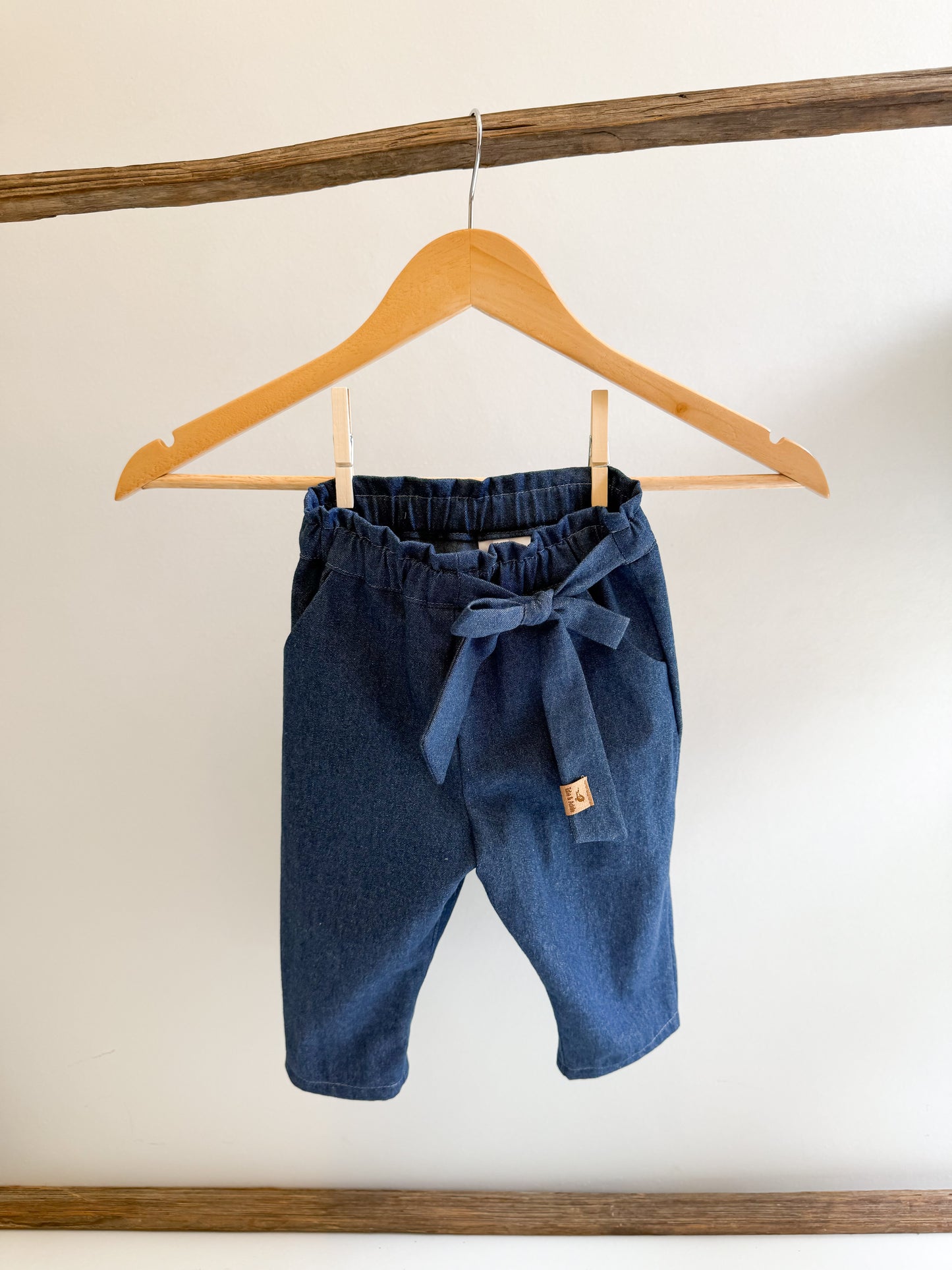 Paper bag waist Pant with tie