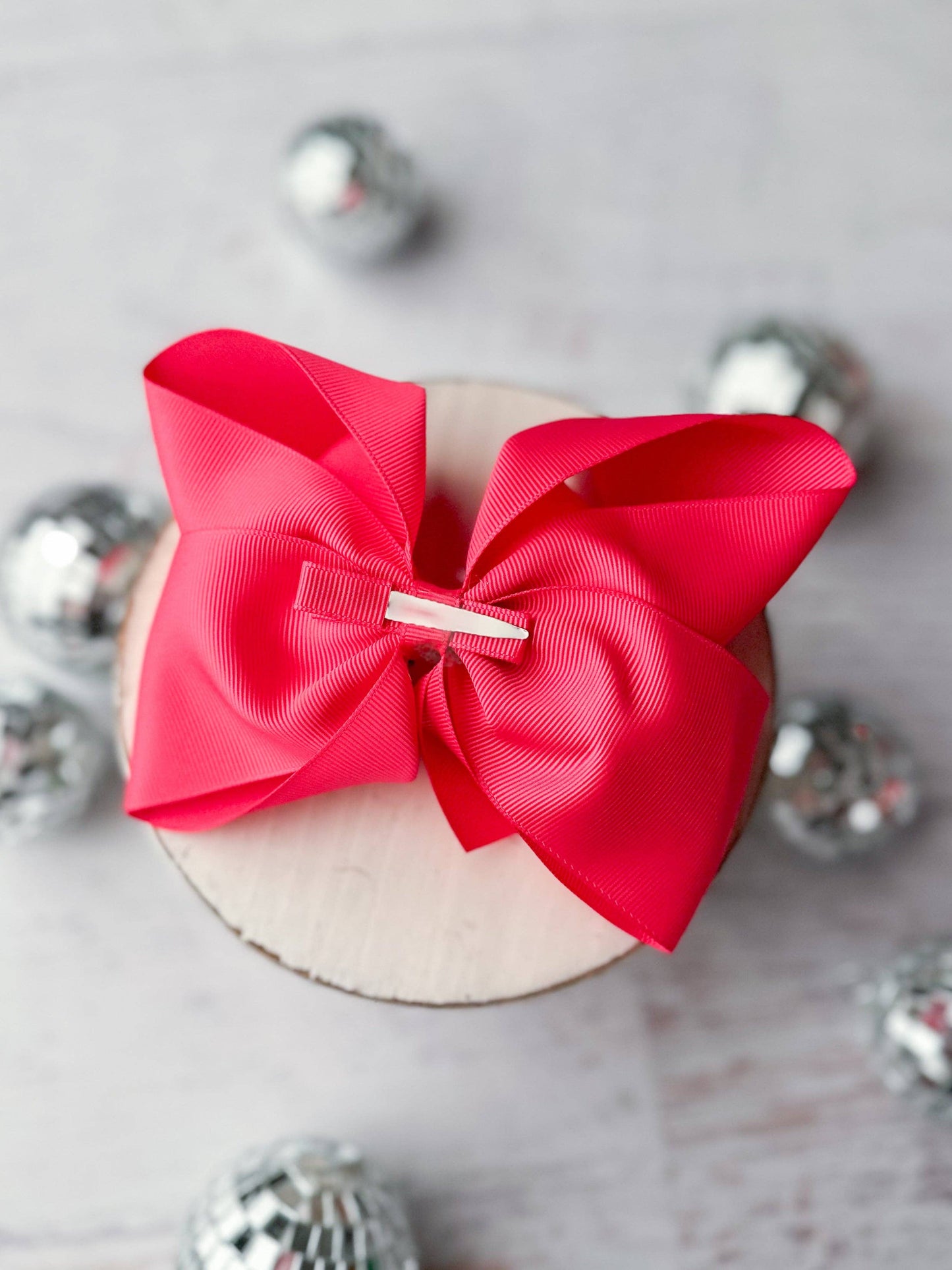 Oversize Grosgrain Hair Bow - Alligator Clip - 5.5"