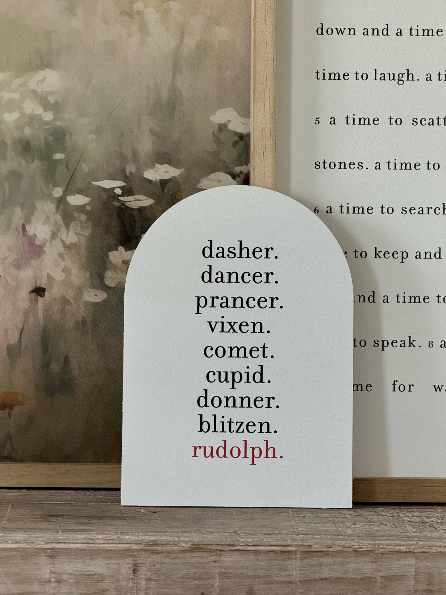 Reindeer Names, Arch | Christmas Decor