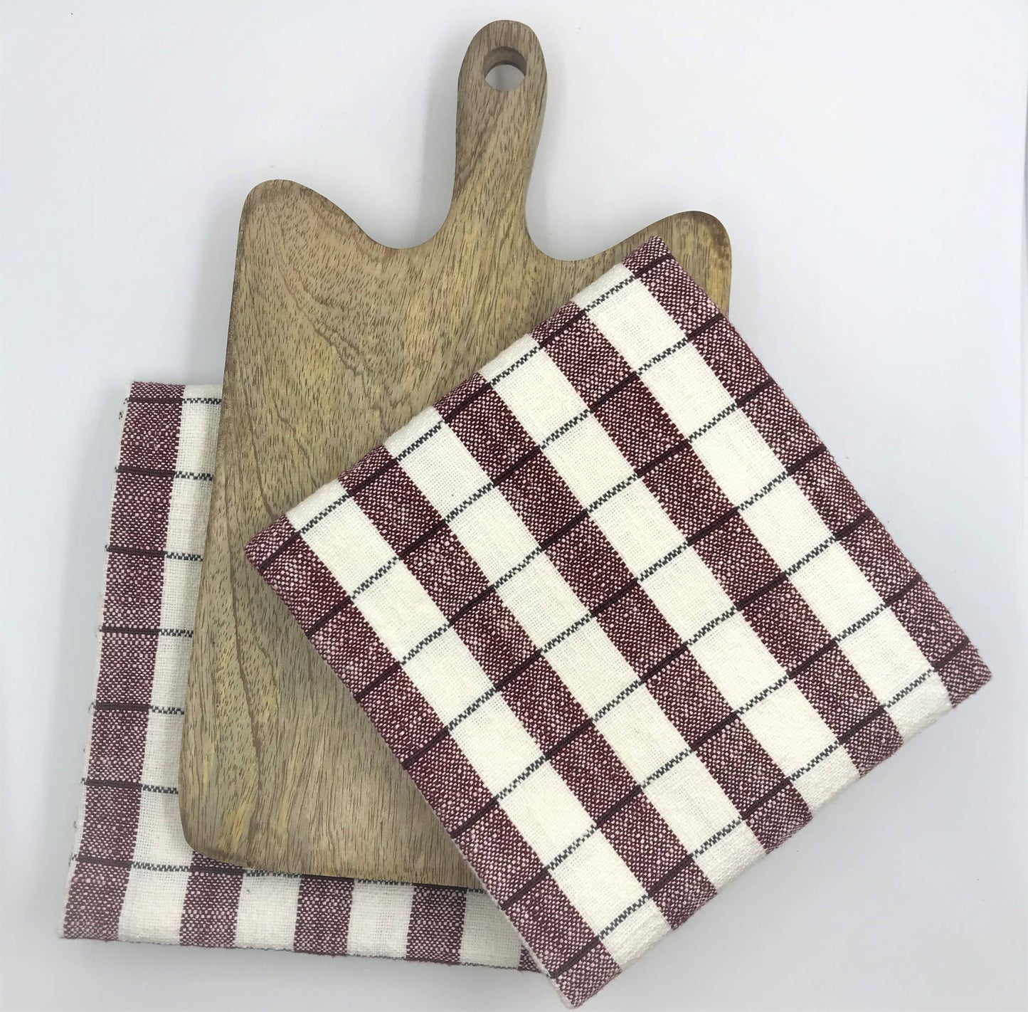 Gift pack - Set of 2 Kitchen Towels & Wooden Chopping Board