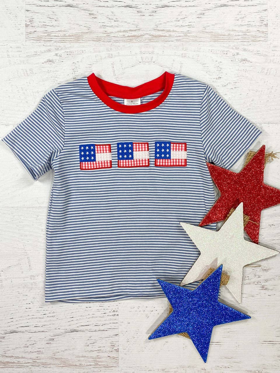 American Flag Boys Top