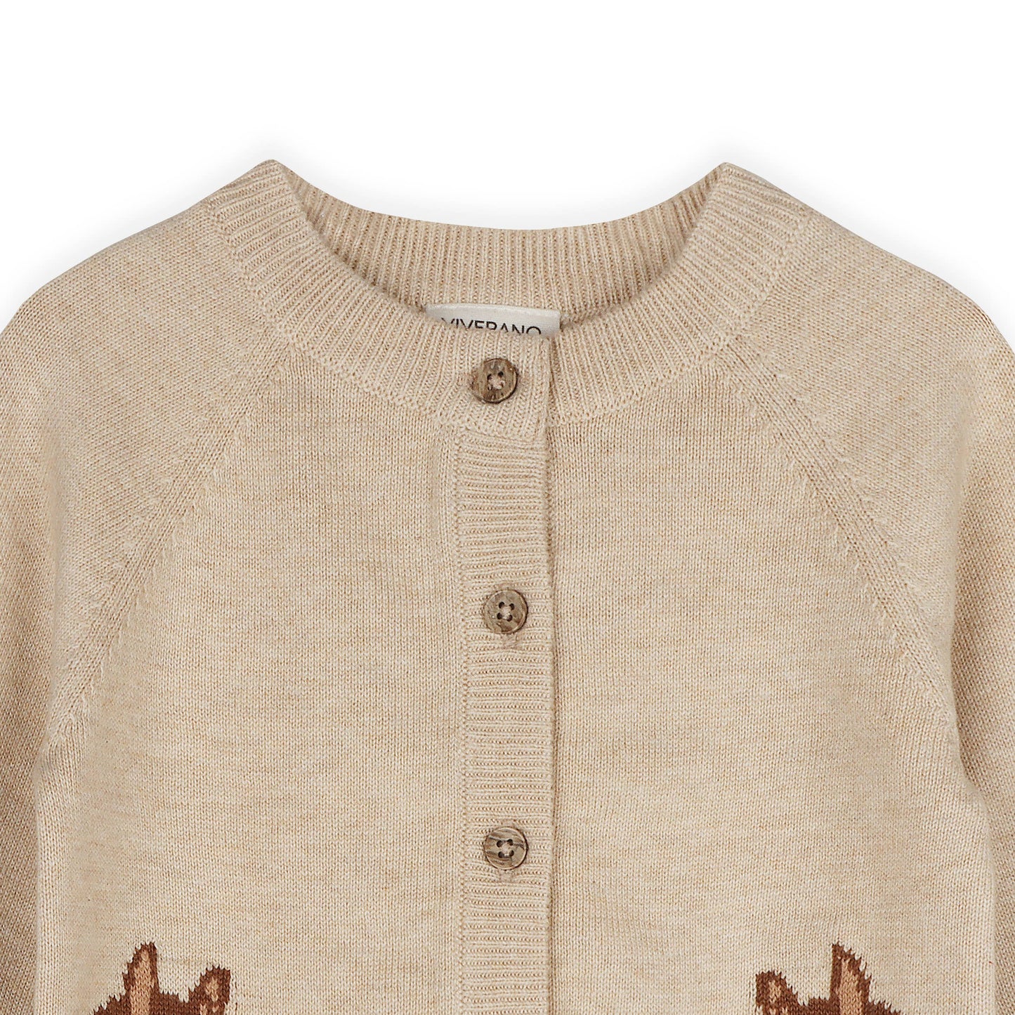 Horse Jacquard Cardigan (Organic Cotton)