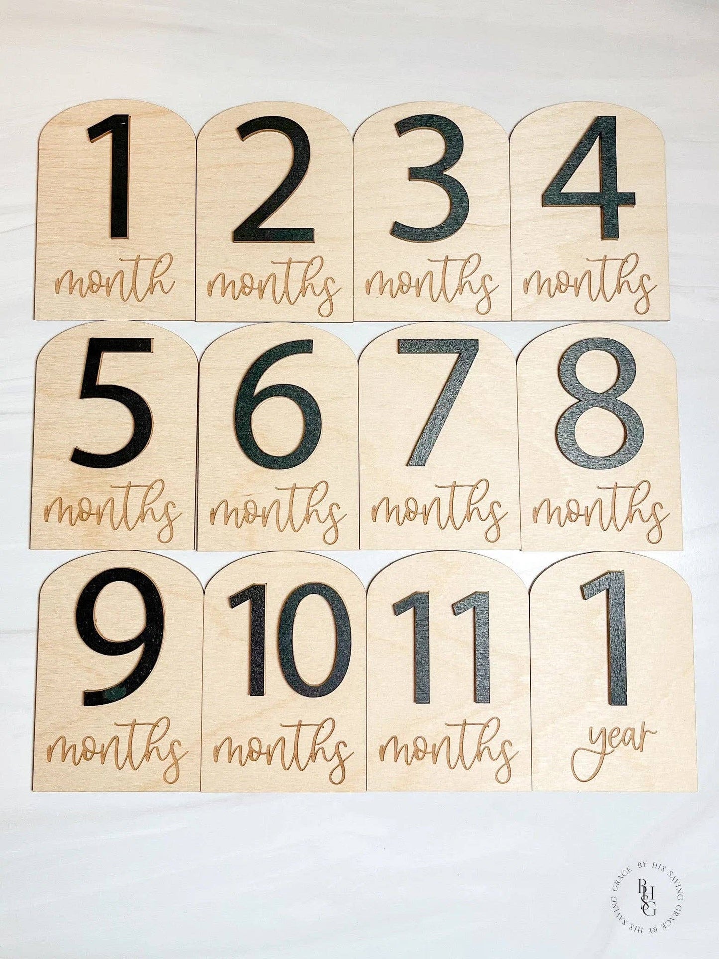 3D Arch Wooden Milestone