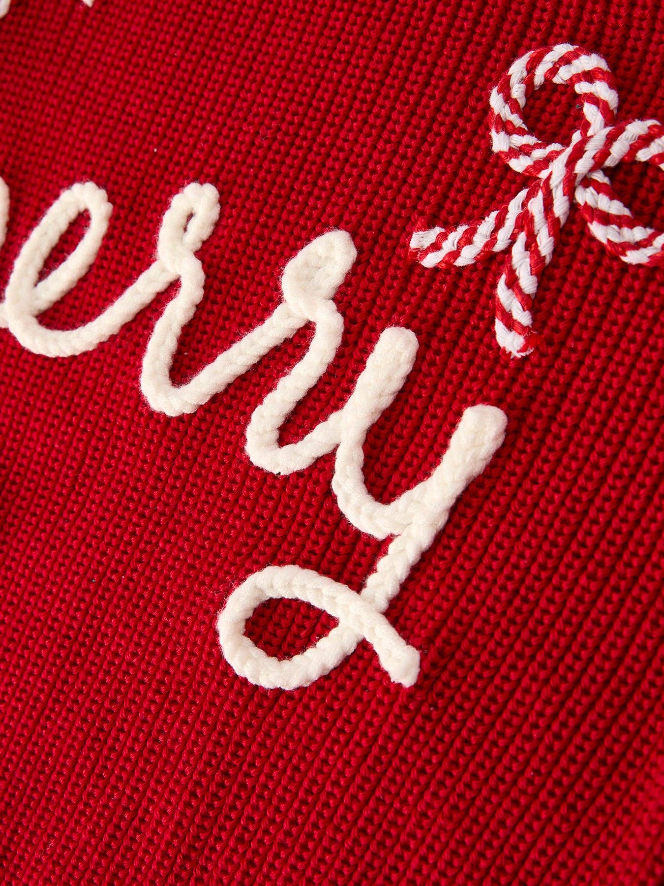 Merry Christmas Red Pullover Sweater