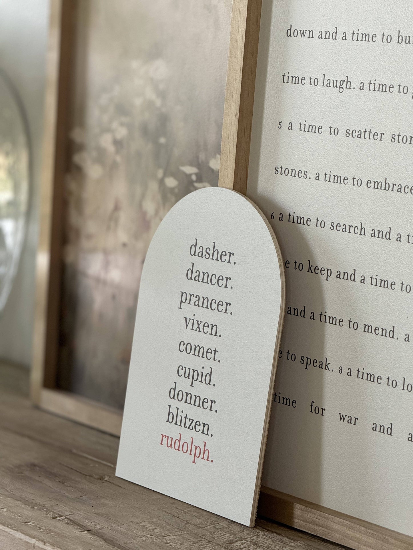 Reindeer Names, Arch | Christmas Decor