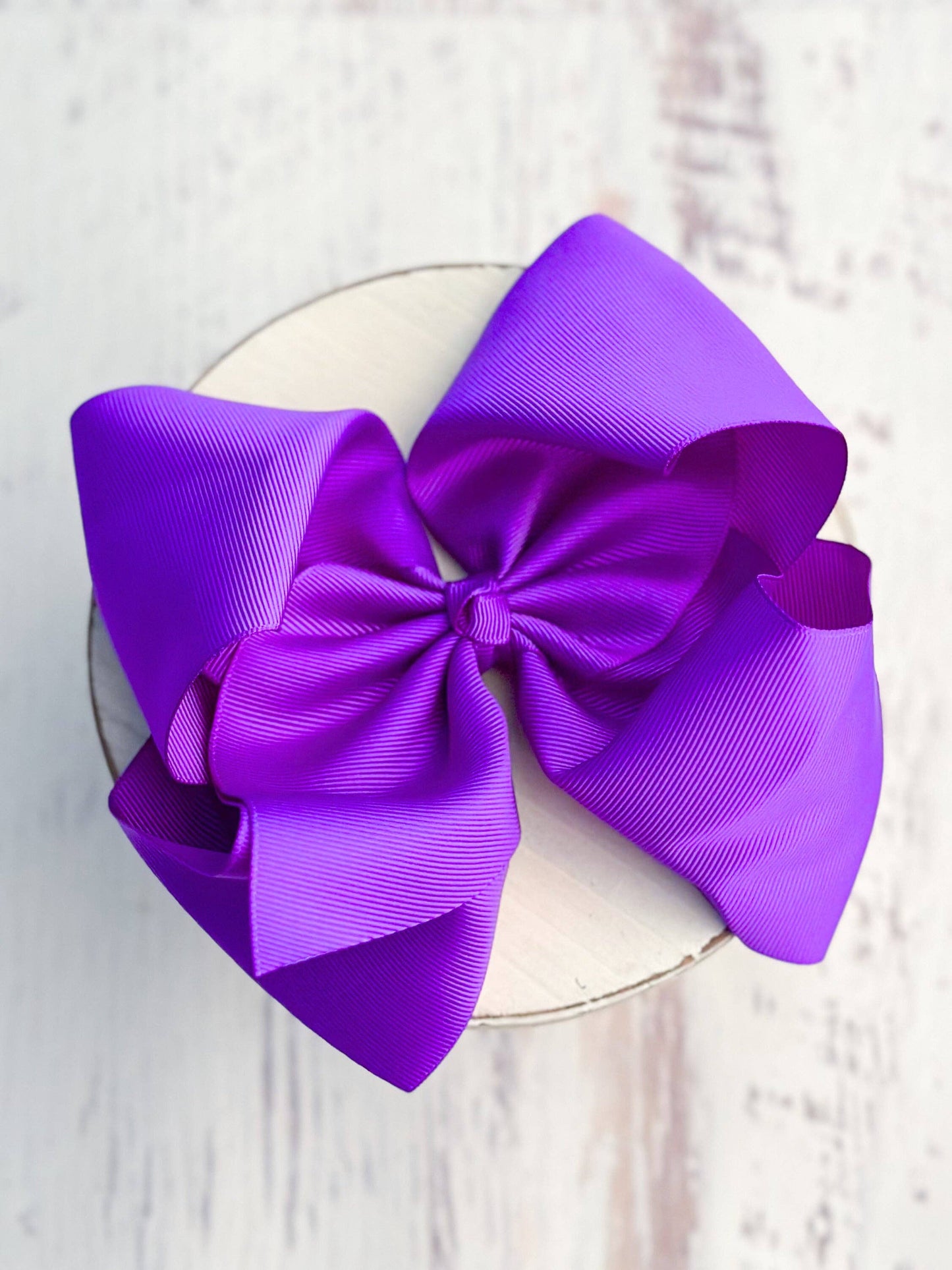 Texas Size Grosgrain Hair Bow - Alligator Clip - 6.5"