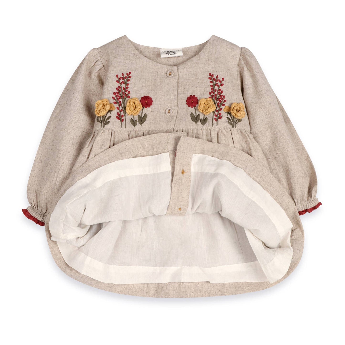 Ravello Embroidered Dress & Bloomer (Linen Blend)