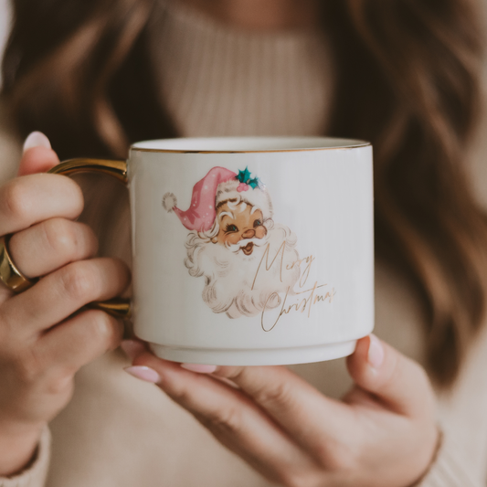 Santa Coffee Mug - Christmas Decor & Gifts