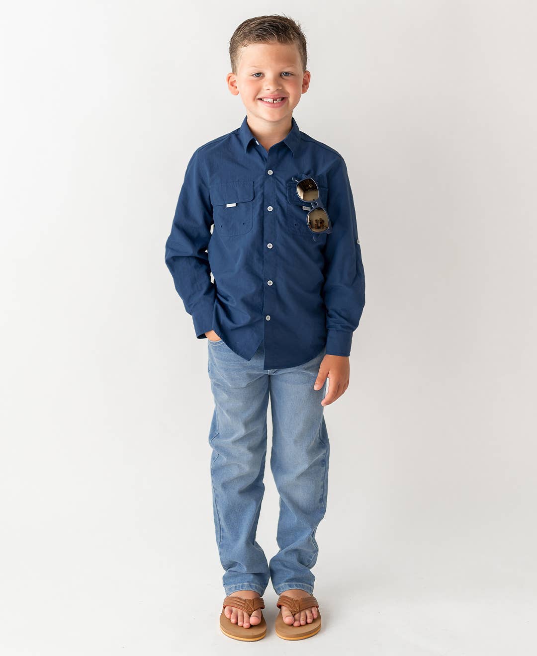 Navy Sun Protective Shirt