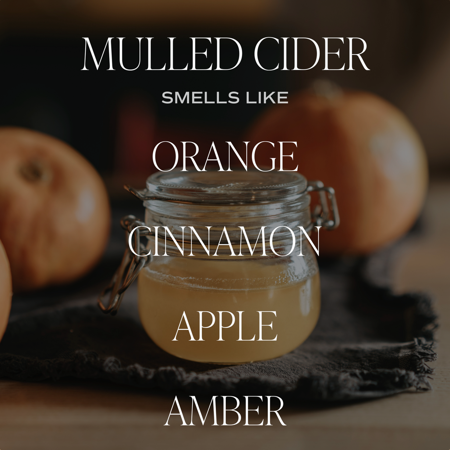 Mulled Cider 9 oz Soy Candle - Fall Decor & Gifts