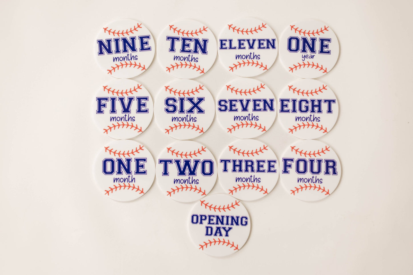 Acrylic Baseball Monthly Milestone
