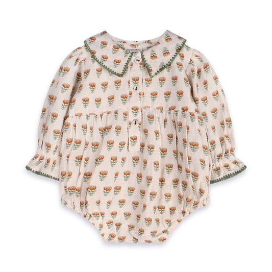 Nira Romper & Headband (Linen Blend)
