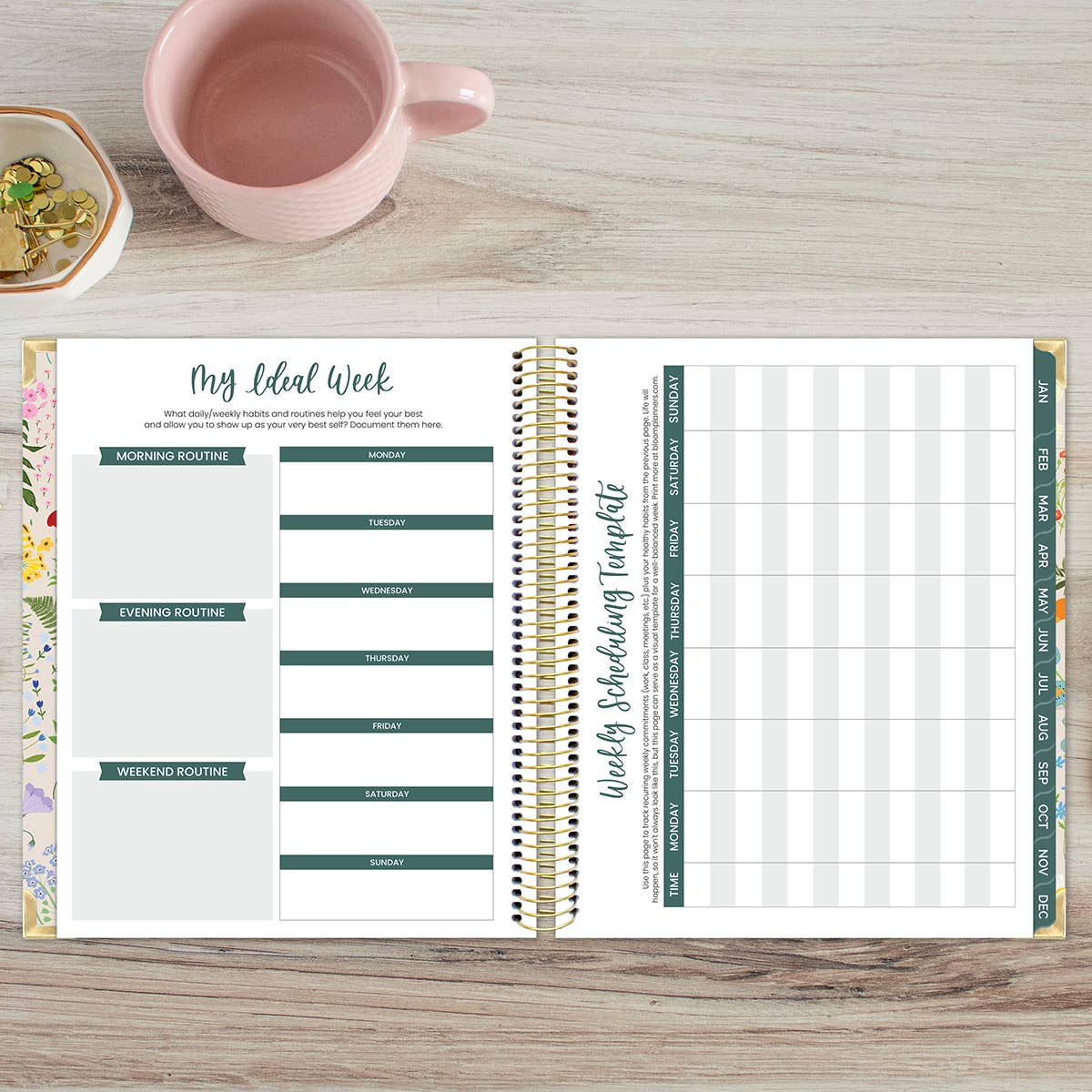 Green 2026/Floral 2026 Planner
