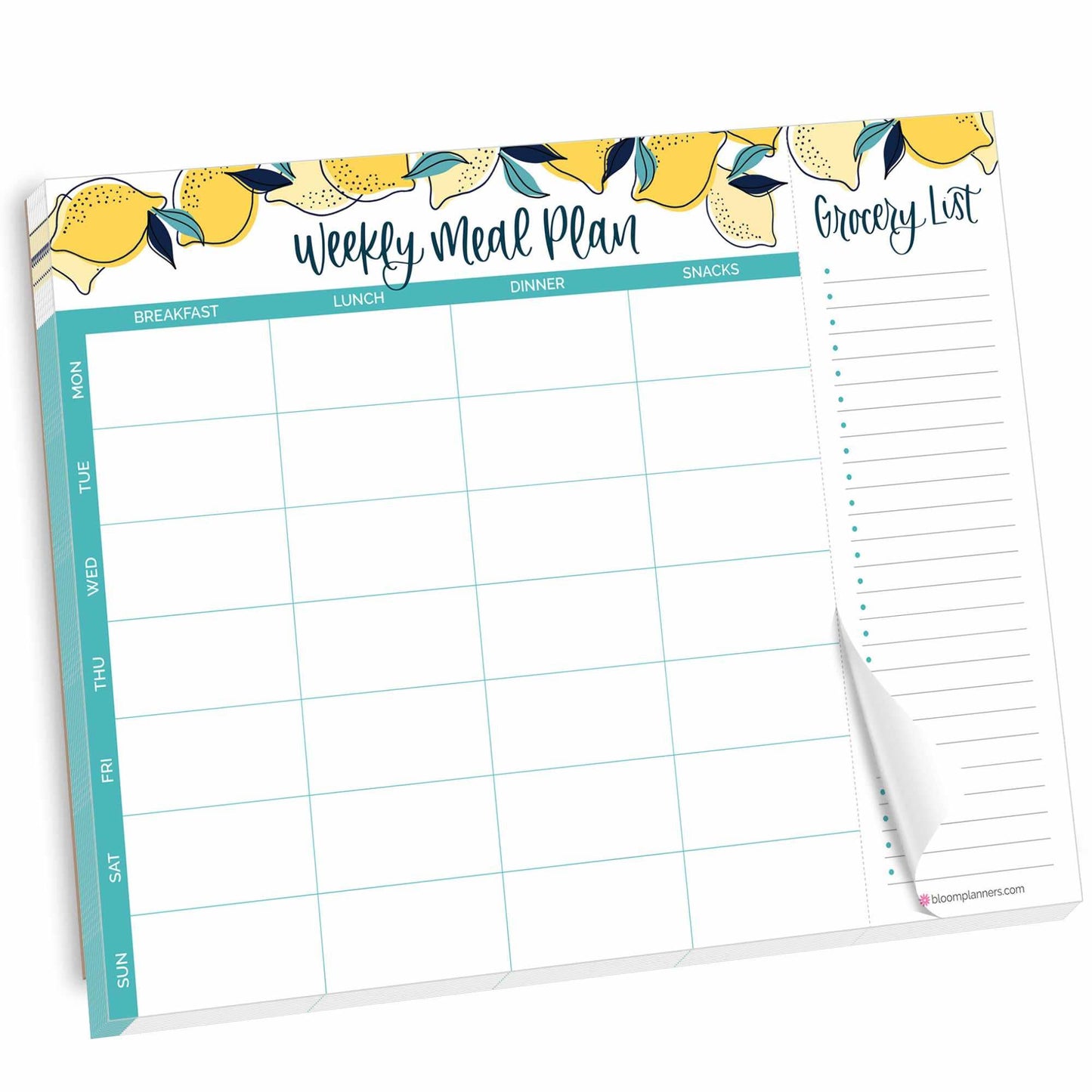 Horizontal Meal Planning Pad, 8.5x11 in