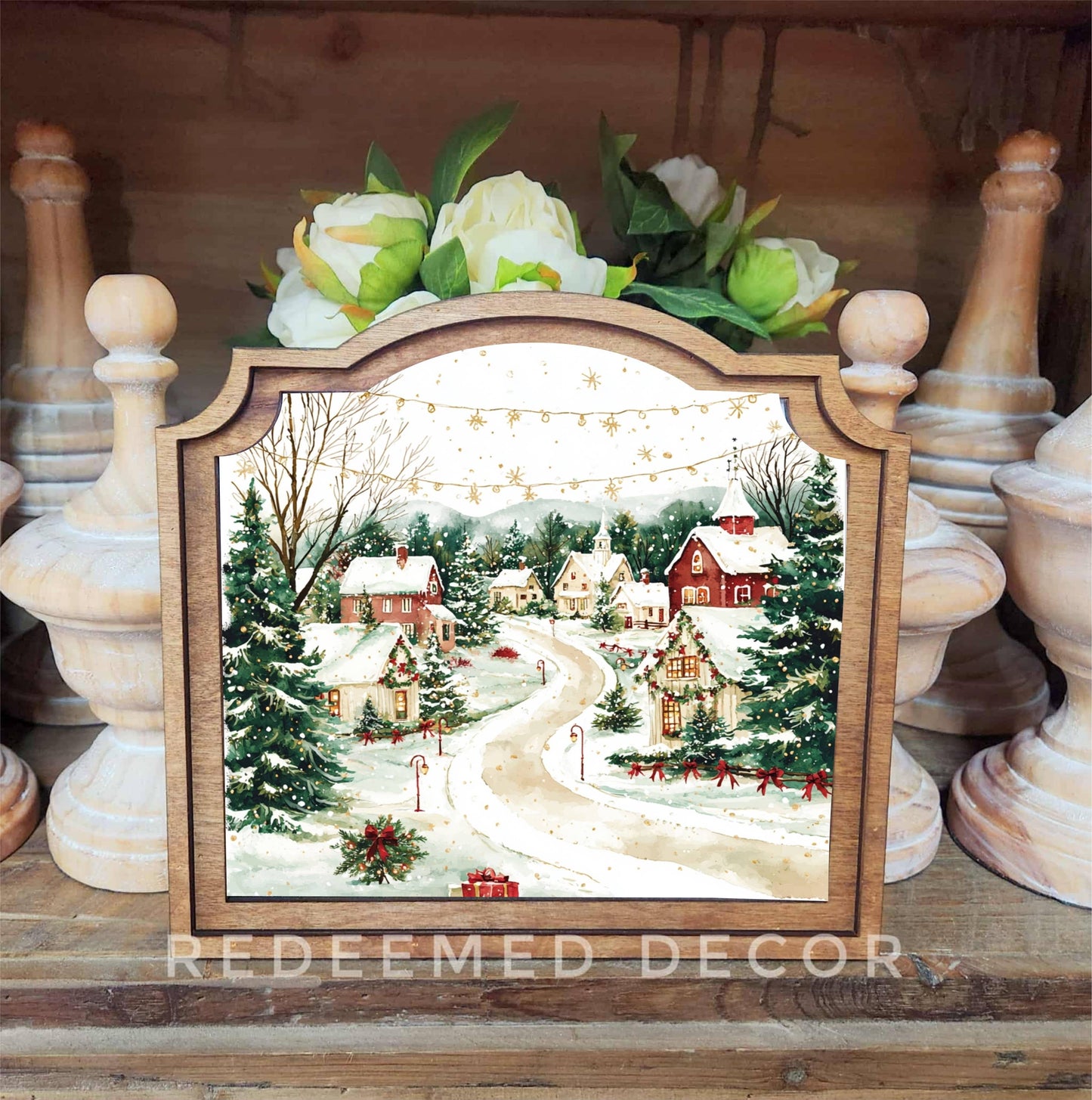 Christmas Village Framed Art