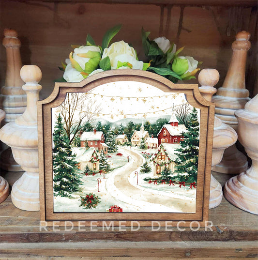 Christmas Village Framed Art