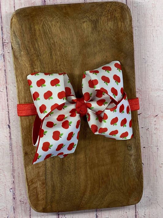 Double Layer Apple Bow Headband