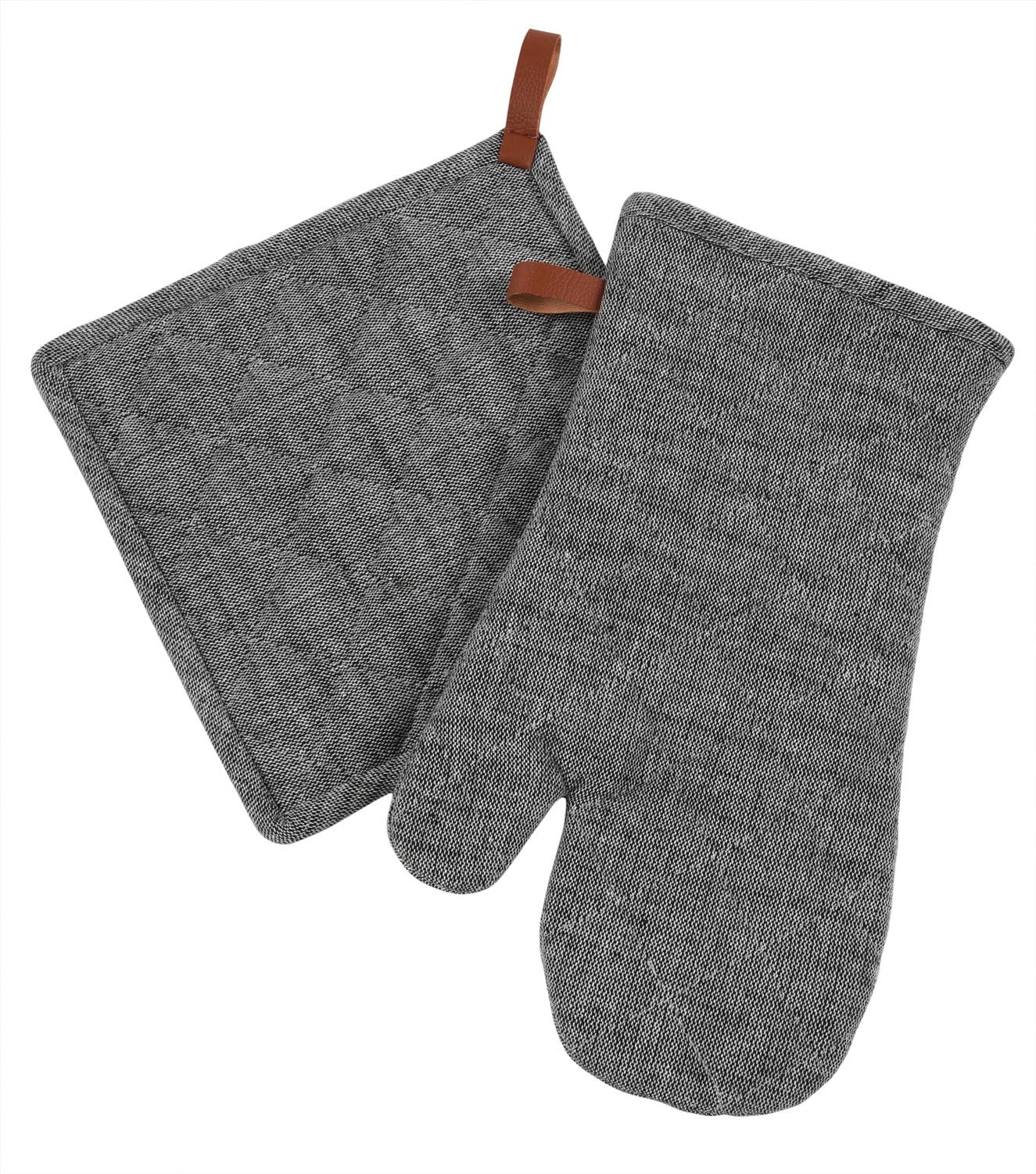 Chambray Oven Mitt & Pot Holder Set