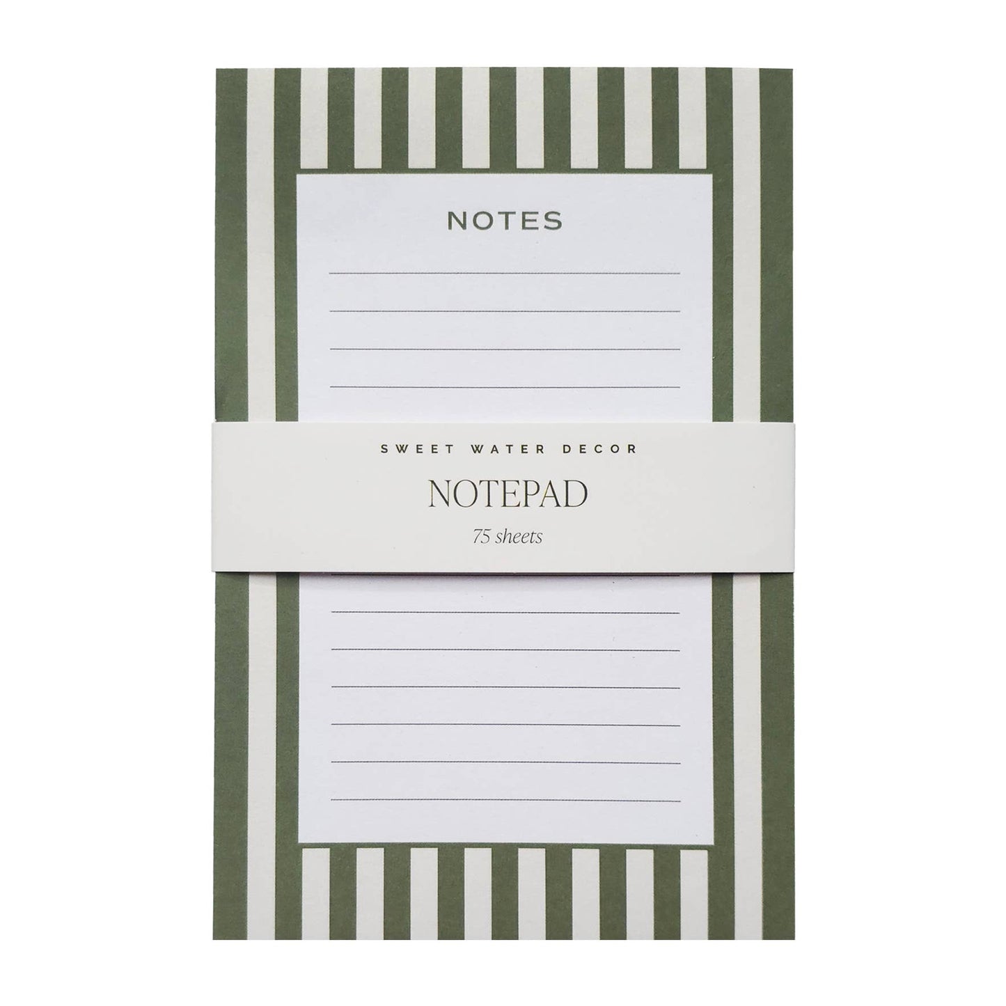 Striped Notepad - Stationery & Office Accessories