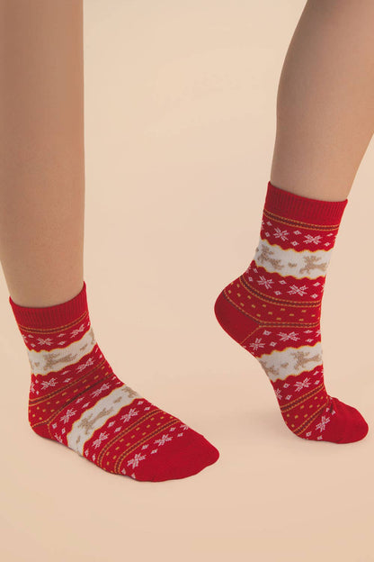 Christmas Graphic Crew Sock