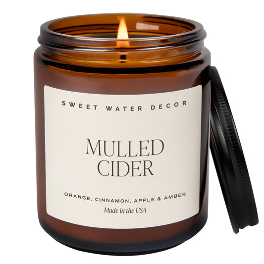Mulled Cider 9 oz Soy Candle - Fall Decor & Gifts