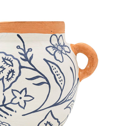 Marguerite Blue Floral Bud Vase