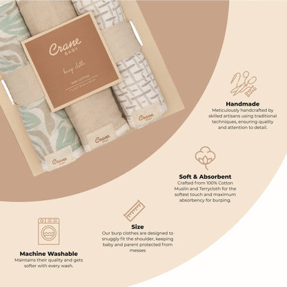 Cove 3-pc. Baby Burp Cloth Set (Beach Life)